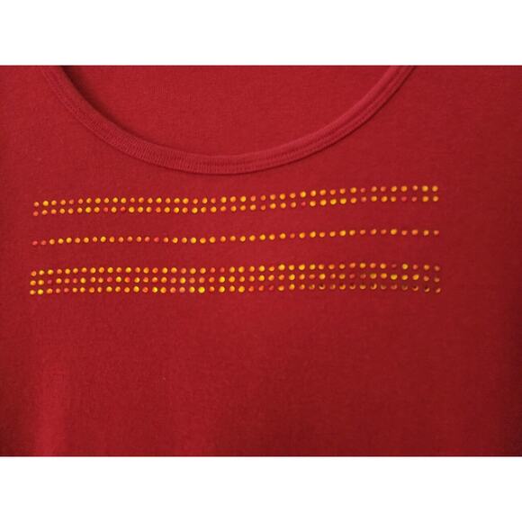 Sweater/Knit-Sanctuary Knits-Tangerine-Matching Rhinestones-Size MED - Picture 5 of 9